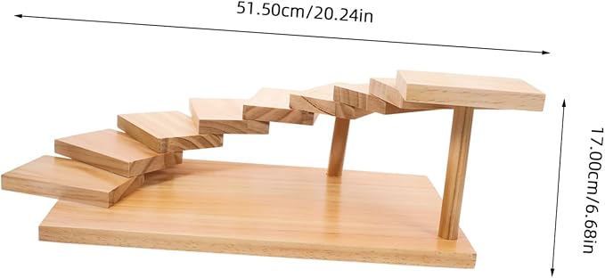 Bandeja Giratoria de Madera para Sushi, Diseño Escalonado, Estilo Japonés miniatura 3