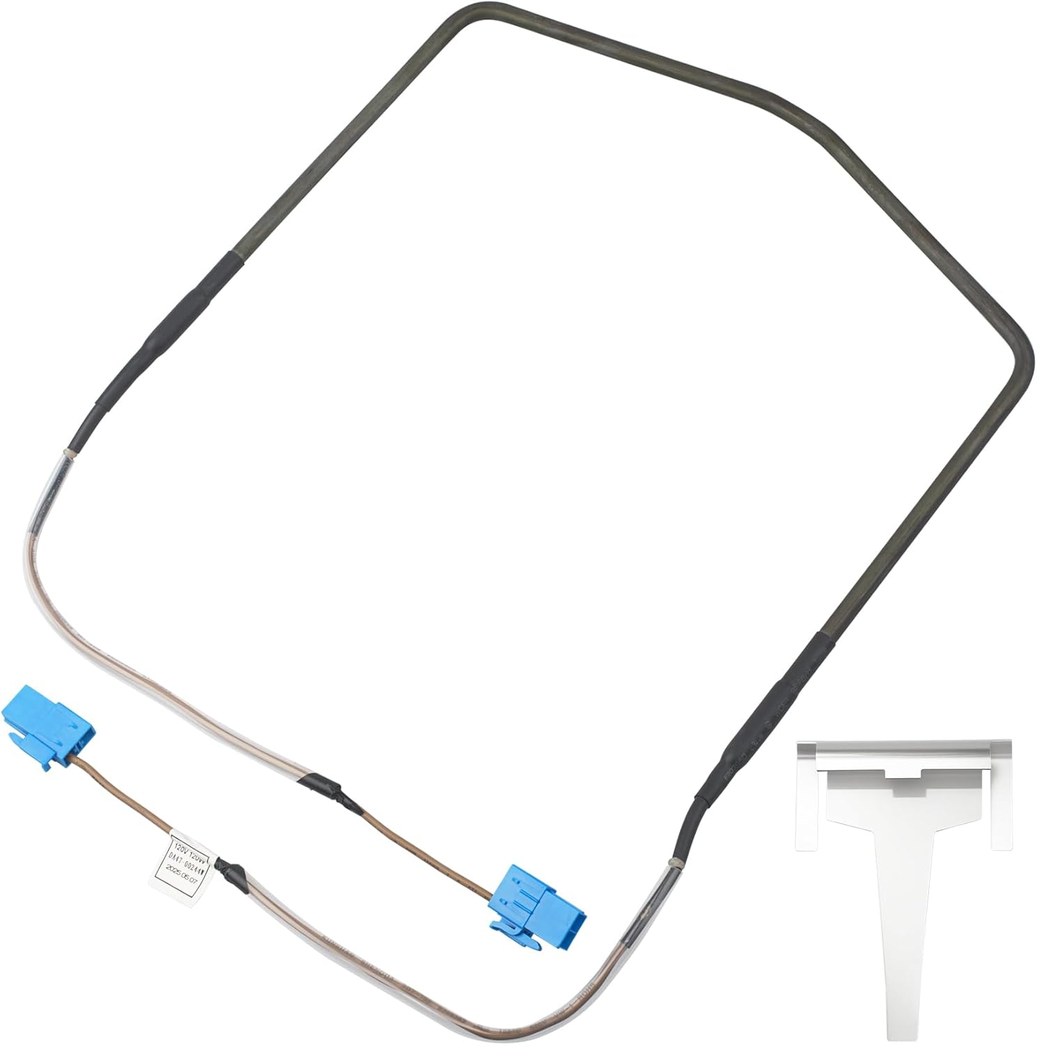 Refrigerator Defrost Heater DA47-00244W Replacement Part Compatible with Samsung Refrigerators, Clip Drain Evaporator DA61-06796A Also Compatible with Samsung Refrigerators