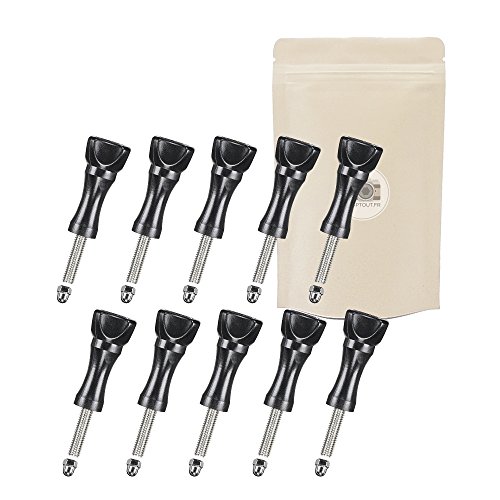 Adaptout 10X VIS pour Action Camera avec ECROU 5,5cm vis de Serrage à Ailette en ABS Marque FRANÇAISE