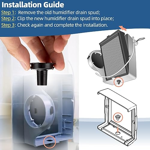 Sconva 4223 Drain Spud Compatible with Aprilaire Humidifier Models 500, 500A, 500M, 550, 560, 600, 600A, 600M Humidifier Parts & Accessories - Thumbnail 6
