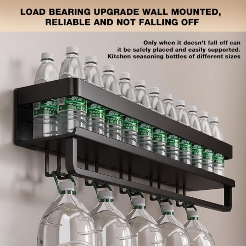 Image of Supvox 23.6 inch Wall Mount Carbon Steel Spice Rack Organizer