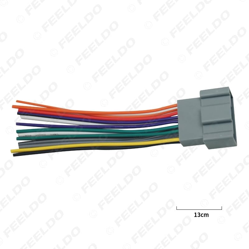 10Pcs Car OEM for Audio Stereo Wiring Harness Adapter for Buick Sail Install Aftermarket CD/DVD Stereo #FD2004