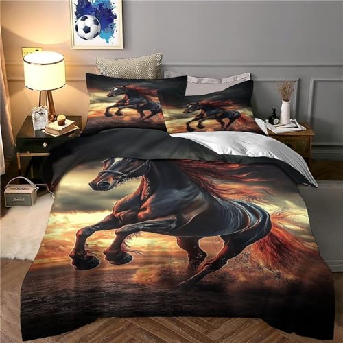 Parure de lit cheval impression 3D de qualité supérieure 200x200 - 6