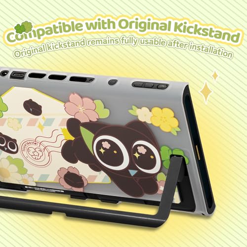 Image of GeekShare Slim Protective Case Compatible with Switch 2 (2025), Anti-Scratche and Shock-Absorption Dockable Hard Shell for Switch 2 Game Console - Spring Letter