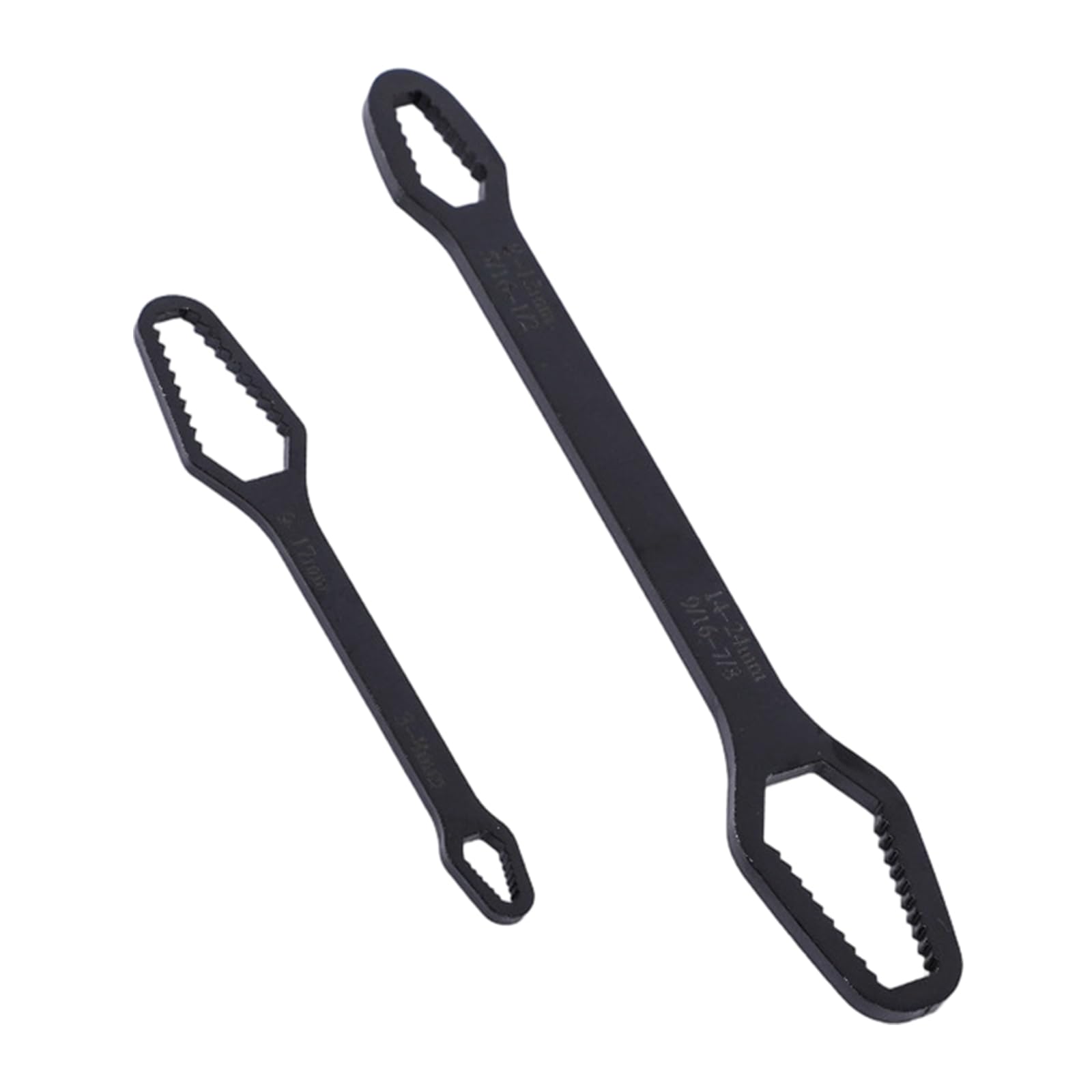 Zxfdsfdbnm Black Duty Multipurpose Wrench For Automotive Maintenance 8-24Mm / 3-17Mm High Carbon Steel Set Auto Adjusting Tool