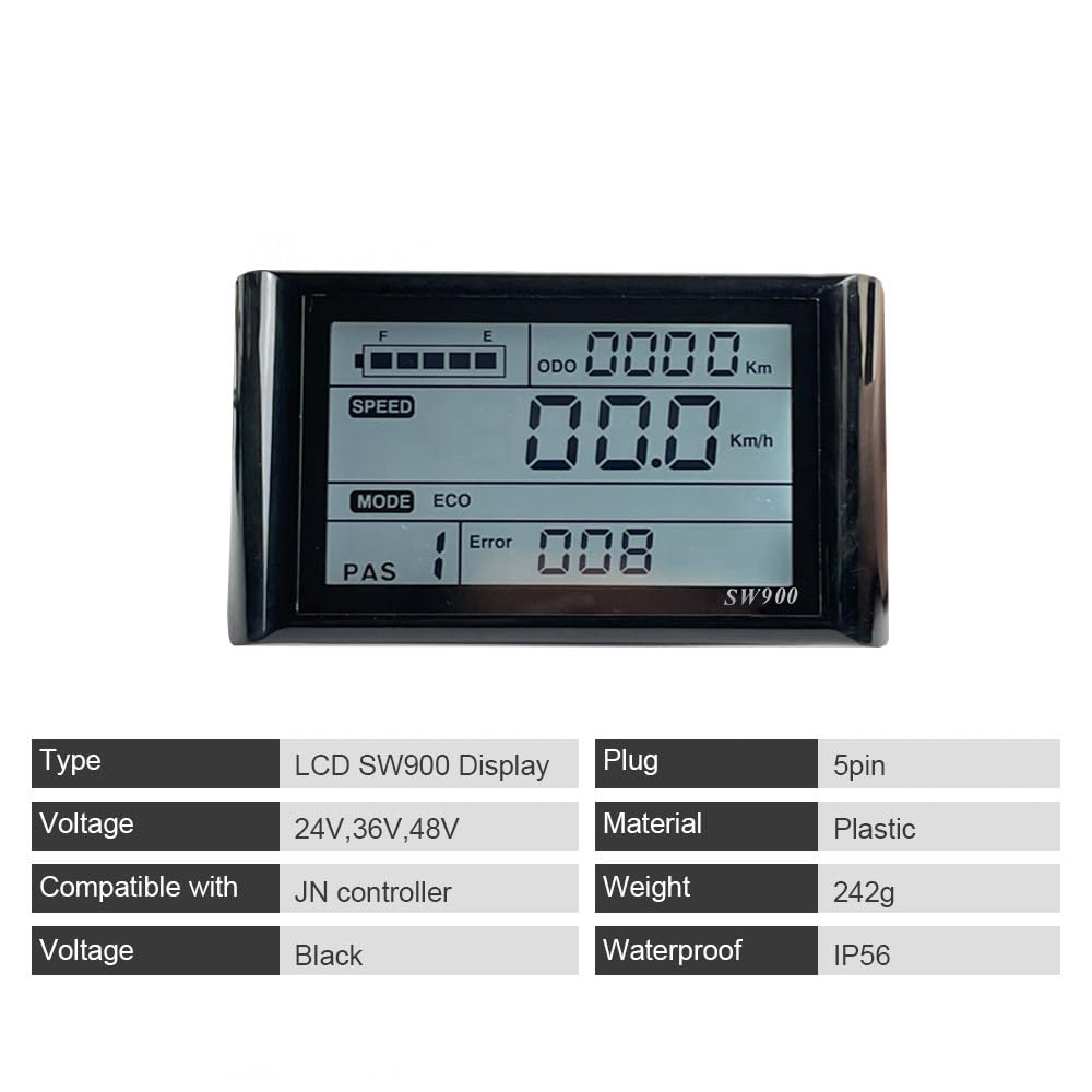 Kit Bicicletta elettrica 30A Ebike Controller con Display LCD Ebike Supporto 36V750W 36V1000W 48V750W 48V1000W
