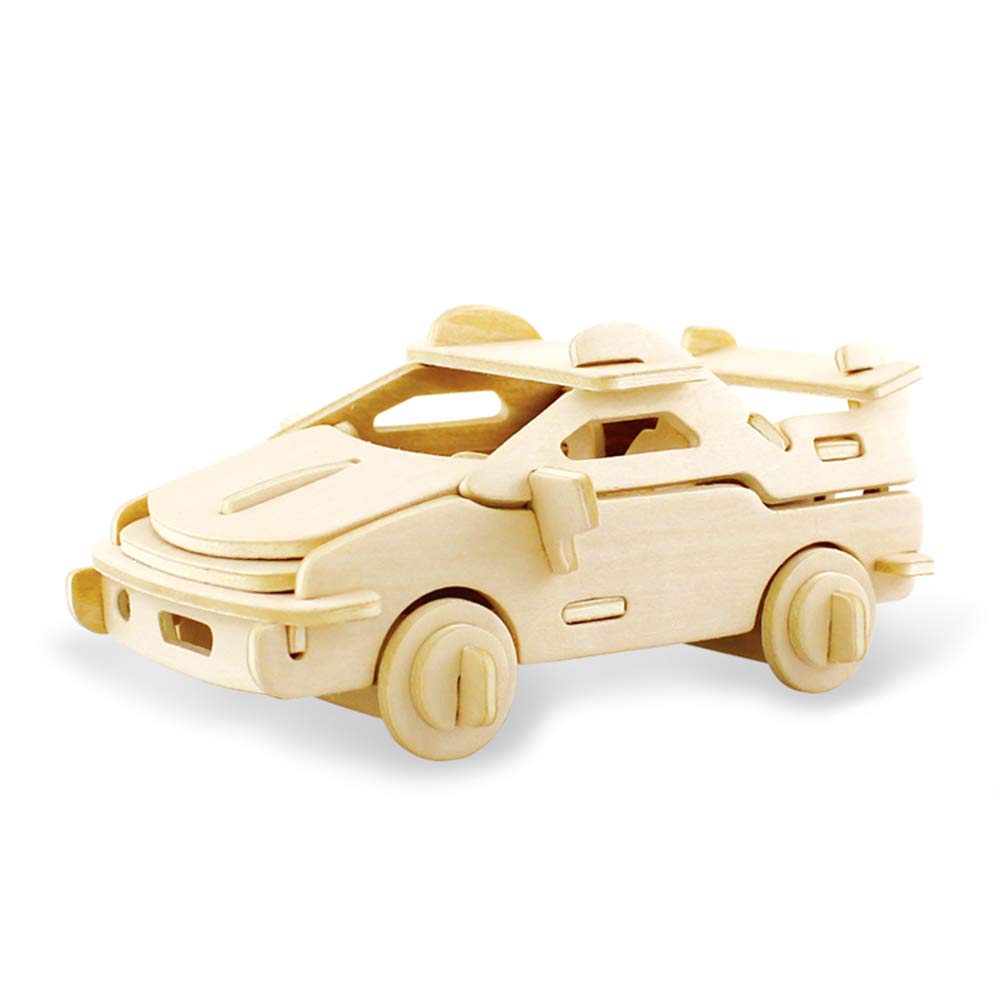 Georgie Porgy 3D Wooden Puzzle Animal Building Blocks For Children Jigsaw Educational Toy Gift (JP235 Cars)