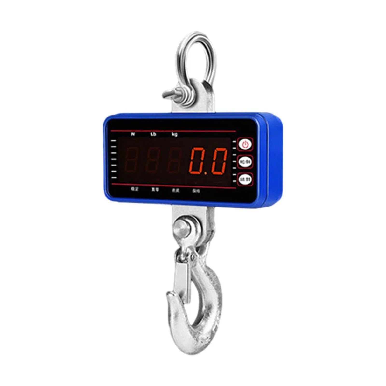 Bilancia digitale sospesa con gancio for gru, bilancia da 1500 kg, telecomando, display a luce rossa a LED, tavolo,Multiuso(Noir)