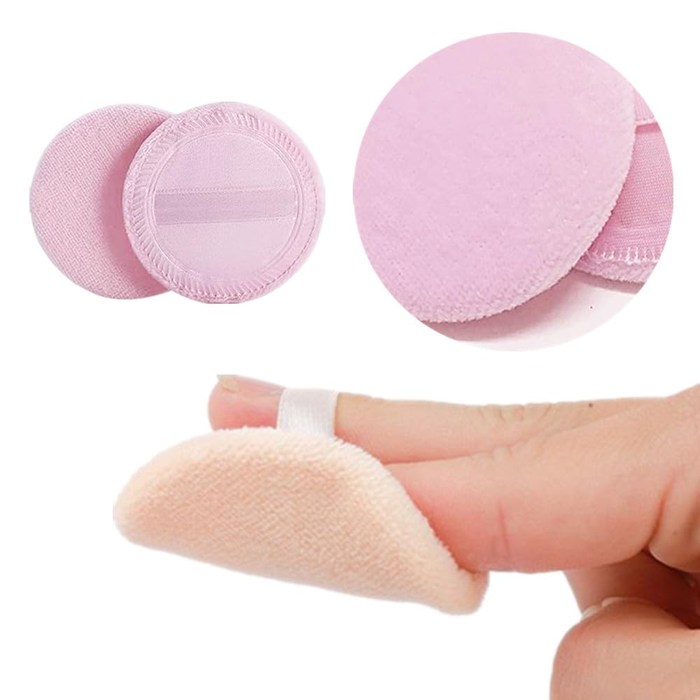 Zopseet 5 Pcs Makeup Powder Puff Washable Cotton Powder Puff Round Powder Puff for Loose Powder Mineral Powder Body Powder Powder Foundation - Image 4