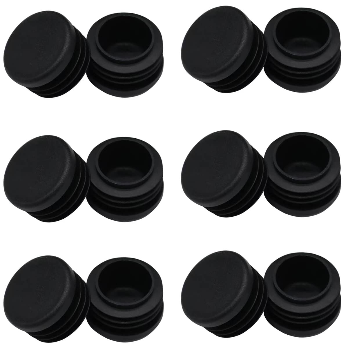 10 Pezzi Tappi Terminali Rotondi In Plastica PP Neri Tappi For