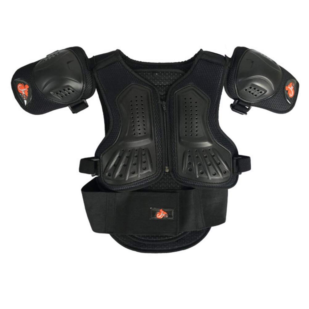 Traje de armadura de motocicleta para niños, protector de pecho y columna vertebral, espalda, hombro, brazo, codo, rodillera, motocross, carreras, esquí, patinaje, chaleco de armadura corporal,