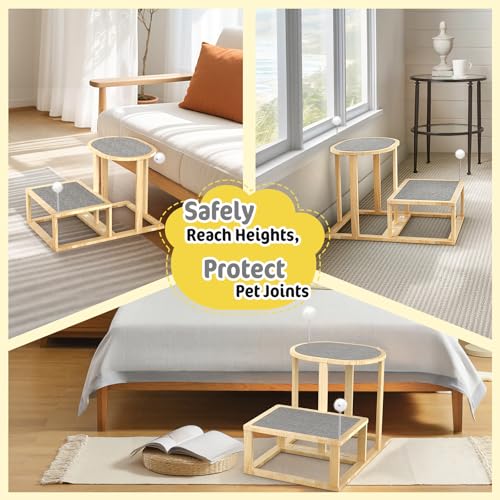 Torre Rascador para Gatos de 2 Niveles Pawaboo miniatura 4