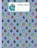  Composition Notebook: Among Us Wide Ruled Composition Notebook (8.5x11) Colorful Characters Pack Pattern (Among Us Gifts 62)
