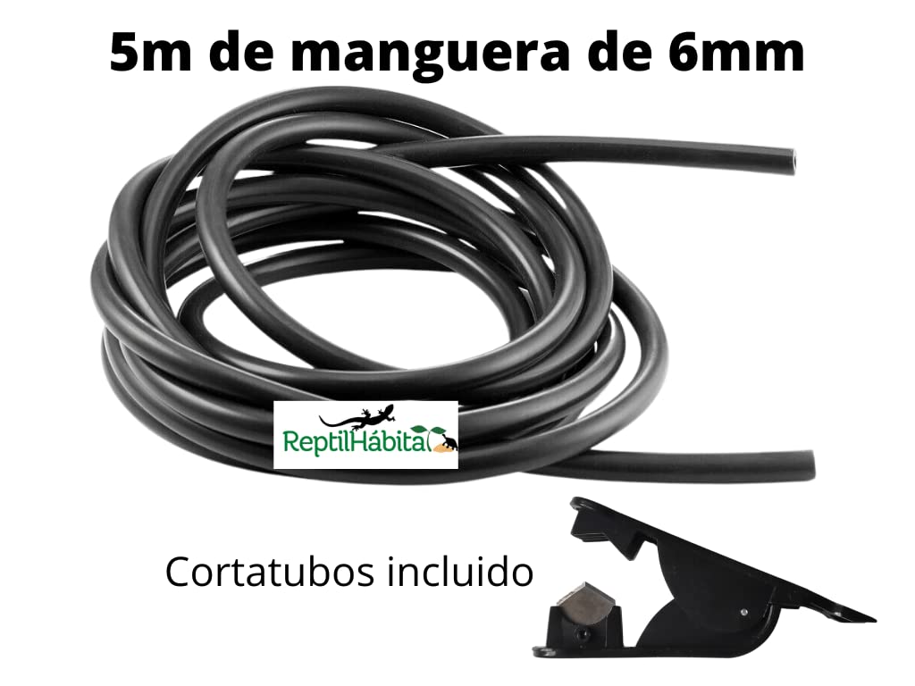 Sistema de Lluvia para Reptiles Camaleones 220V x4 boquillas (Kit sin Bomba)