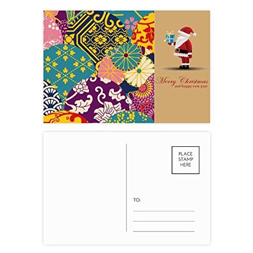 Cartes postales style japonais avec feuilles chinoises pour décorer vos tables de Noël