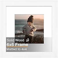 Vista 149 de KINLINK Marco de Fotos 11x14 Natural, Marco de Madera Maciza 11x14 con Plexiglás Acrílico para Fotos 5x7/8x10 Con Paspartú, Exhibición de Mesa
