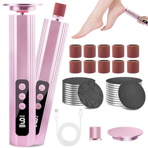 Kit pédicure pour pied avec râpe électrique callosités et ponceuse 9 vitesses