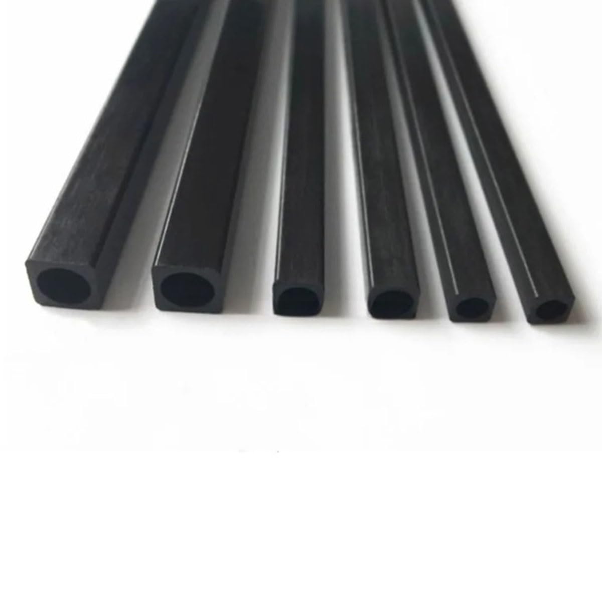 4 Szt. Kwadratowa Rura Z Włókna Węglowego, Wysoka Wytrzymałość Długość 500 Mm Średnica Zewnętrzna 2,5 3 6 8 10(6x6x4.5mm)