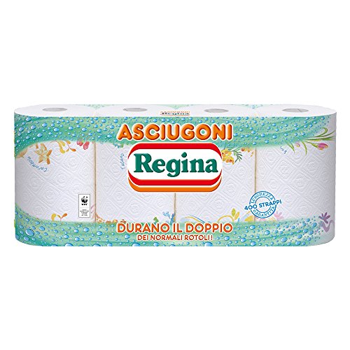 Carta cucina Asciugoni Regina - 2 confezioni da 4
