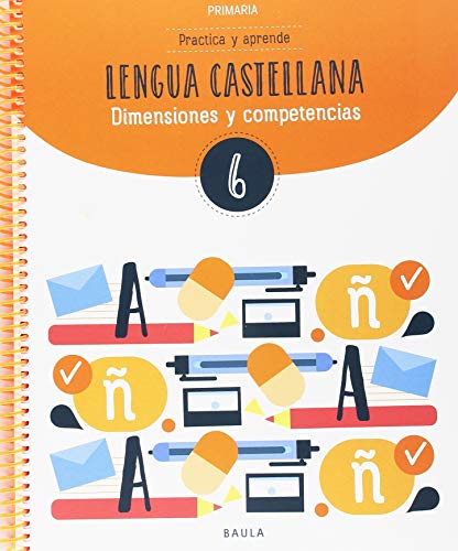 Portada de Llengua Castellana 6º Educacion Primaria Quadern Competencies Bas Ique