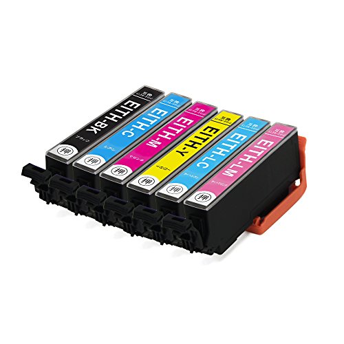 EPSON 互換インク ITH-6CL 6色パック×10セット ITH ISO14001 ISO9001認証工場生産品 ICチップ残量表示対応 安心 対応機種: EP-709A / EP-710A / EP-810AB / EP-810AW / EP-711A / EP-811AW / EP-811AB