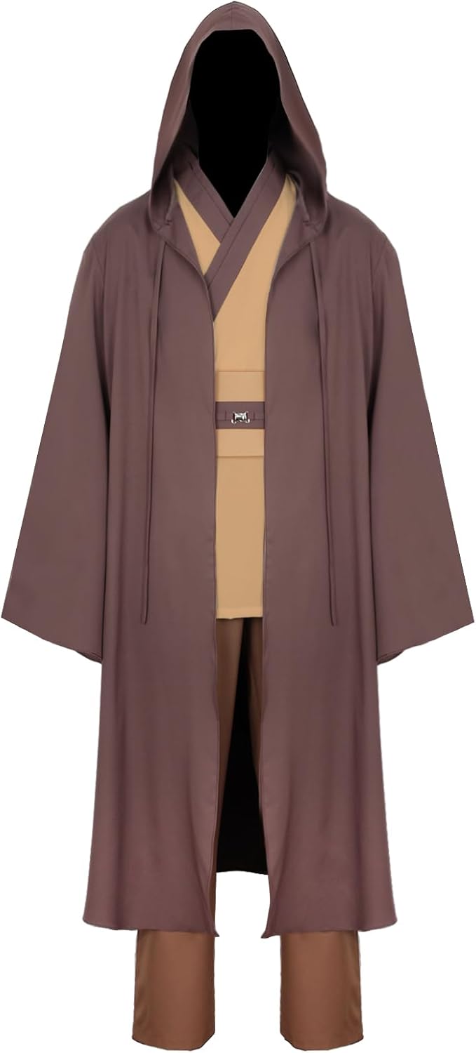 Men's Tunic Hooded Set Adult Cosplay Halloween Robe Costume