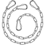 eneLabel - 2 cadenas de acero inoxidable para saco de boxeo de 32 pulgadas, silla