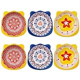 inheming Tapas-Schalen aus Porzellan, Snackschalen für Tapa, böhmische Dip-Schüssel, 12,7 cm, Keramik-Soßenschüssel-Set für die Küchenvorbereitung, 6 Stück
