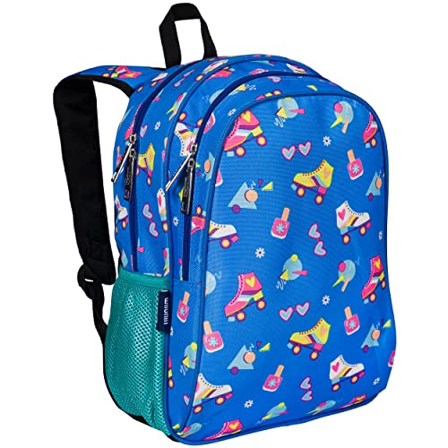 Wildkin 38,1 cm großer Kinderrucksack – langlebig, gepolstert, verstellbar für Schule und Reisen, Rollschuhe, 15 x 11 x 7 Inches
