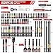 Geinxurn 82Pieces Impact Screwdriver Bits Set, Magnetic S2 Steel Phillips/Square/Torx/Hex Insert Power Bits Tips with Impact Bit Holder and Impact Nut Driver and Mini Wrench
