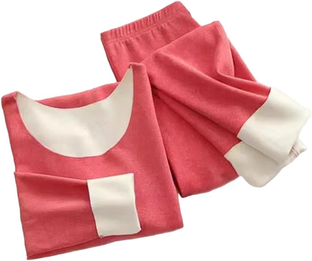 Women's Thermal Underwear, Pajama Set, Seamless Double-Layer Long-Sleeve Thermal Base Layer Set