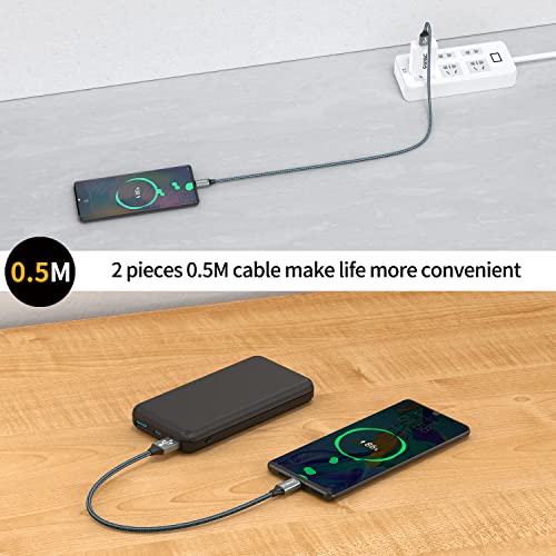 GIANAC USB C Kabel, [2 Stück 0.5m] 3.1A Ladekabel USB C Ladekabel – Ansicht 6