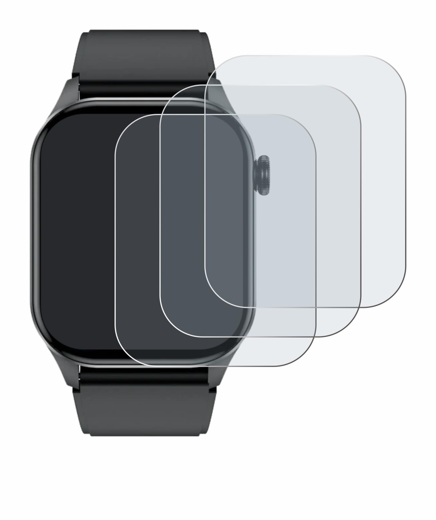 Brotect Película Protectora De Pantalla De Vidrio Compatible Con Smartwatch V69 De 1.85 Pulgadas (paquete De