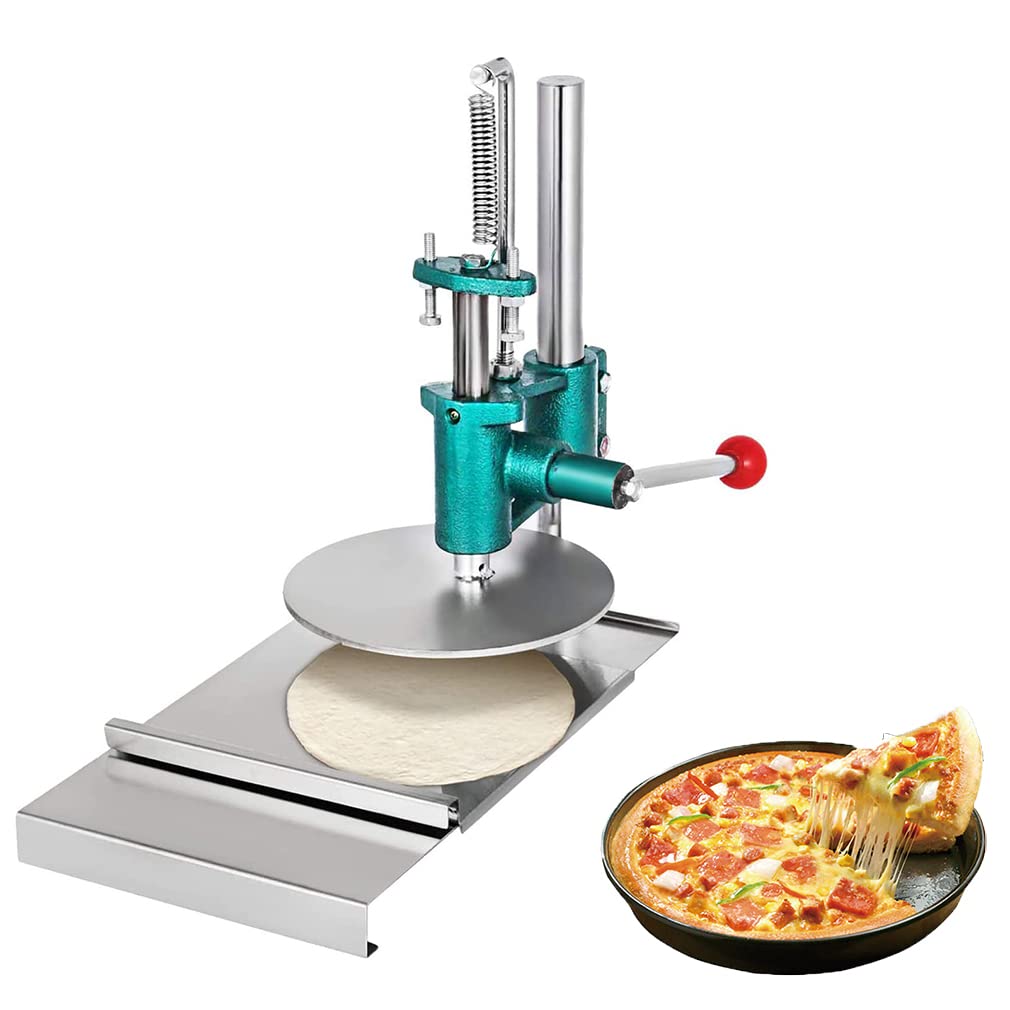 ZHJOPP Pizza Dough Press Machine, Manual Pastry Tool for Easy Sheeting and Pie Crust Preparation in Household and Commercial Kitchens (12cm)