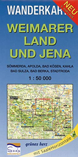 Weimarer Land und Jena 1: 50 000 Wanderkarte: Mit
