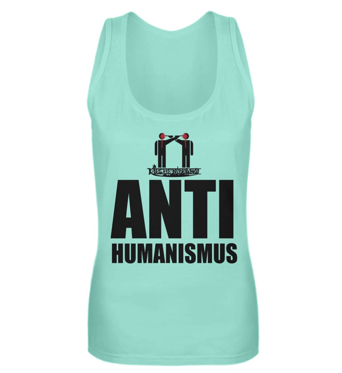 Débardeur Femmes Vert XXL Fluide Style Antihumanisme