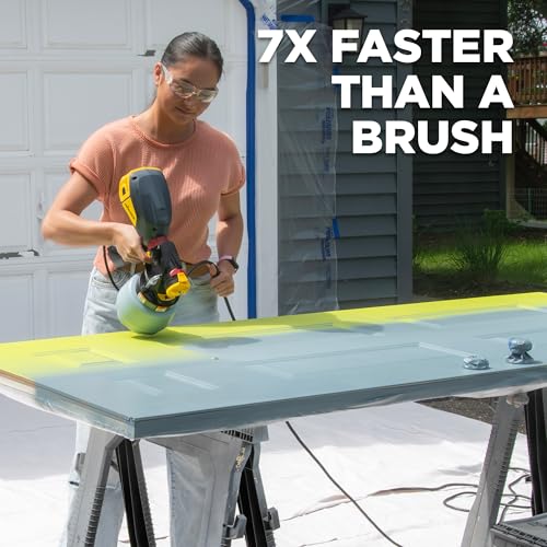 Image of Wagner 2476838 FLEXiO 1500 Handheld HVLP Paint Sprayer, Sprays Unthinned Latex, Includes iSpray Nozzle, Complete Adjustability for All Needs, Lightweight Design