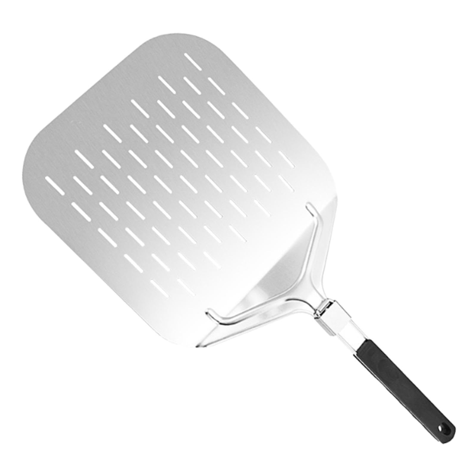 Metal Pizza Paddle Pizza Peel Square 12.5 Inch Aluminum Transfer Tool Kitchen Gadget for Family Oven Baking Bread