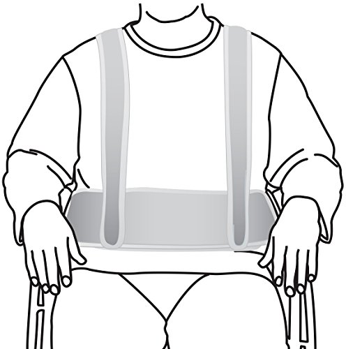 Secure WCH-1 Torso Support Self Release Wheelchair Positioning Seat Belt and Shoulder Harness - Prevent Patient Forward Sliding