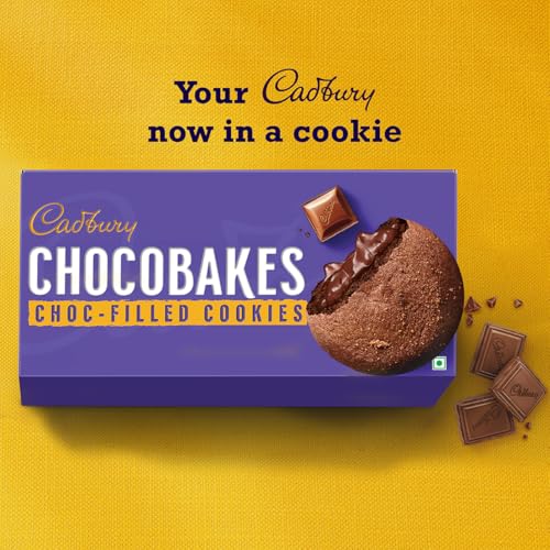 Image of Cadbury Chocobakes Chocfilled Chocolate Cookies,57.5 Gm ( Pack Of 10)