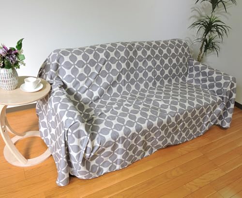 �}���`�J�o�[ �\�t�@�J�o�[ �����` �O�����L�������O���[ 195×245cm ��100% ���_�� �C���e���A ������|�� ���{�� ����P