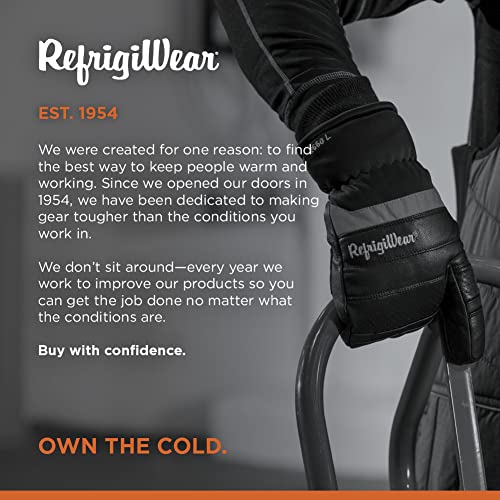 Refrigiwear Insulated 3-Finger Leather Mitt #TOP4