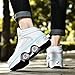 DHTOMC Deformación Multifuncional 2 en 1 Zapatos Multiusos Zapatos con Luz Led Patinetas Ruedas Doble Polea para Niñas y Niños,EUR39