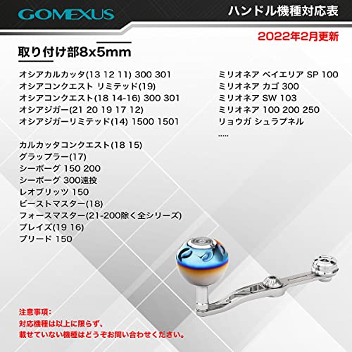 ゴメクサス パワーハンドル ダイワ ハンドル オシアジガー 