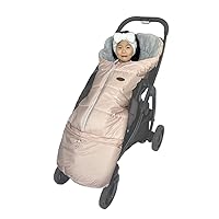 Vista 8 de CozyMe Manta de invierno para cochecito de bebé, saco para cochecito, 3 en 1, impermeable, se adapta a la mayoría de cochecitos y corredores