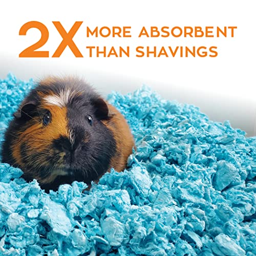 Image of Carefresh Blue Small pet Bedding, 50L (Pack May Vary) (273193) | 2X more absorbent, 99% dust free, odor control, Biodegradable and compostable, For hamsters, rabbits and guinea pigs