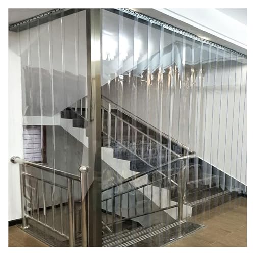 Rideau de porte en PVC transparent isolant thermique 120x400