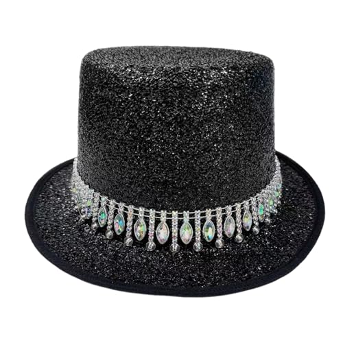 Genérico Copa para homem - cosplay unissexo com strass | formal brilhante, perfeito para espetáculos de magia, festas, carnavais e bailes de máscaras, design elegante e gla
