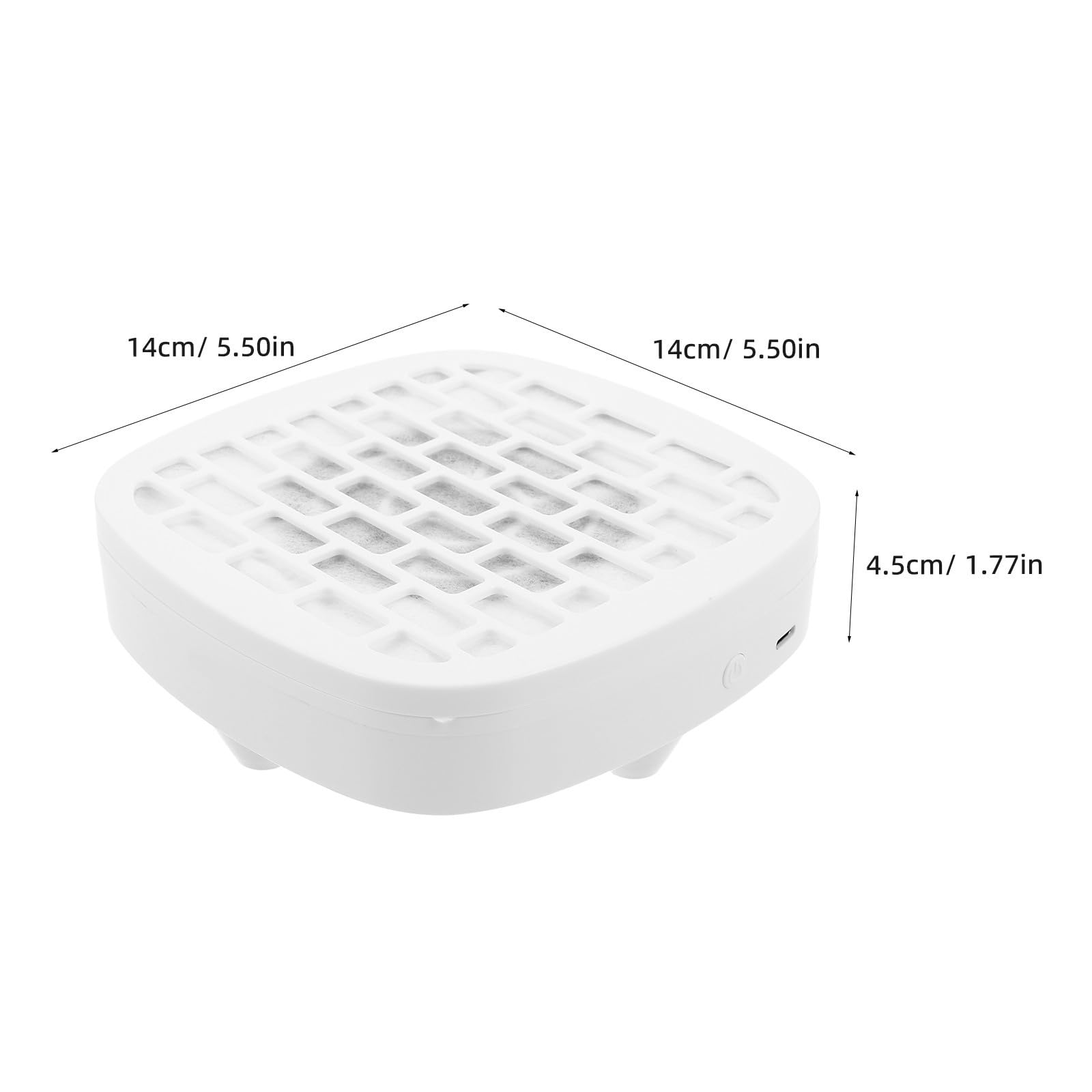 Colector de Polvo de Uñas, Aspiradora de Manicura Mini de Escritorio, Blanco, Portátil, Protección contra Sobrecalentamiento, para Técnicos de Uñas y Uso en Salón y Hogar