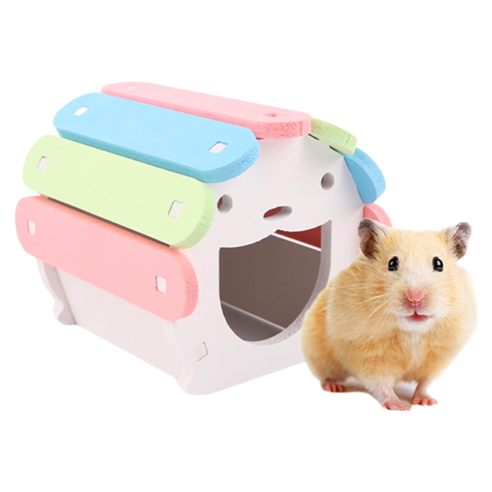 Amazon.co.jp: 小動物の隠れ家ハムスターハウス,レインボーハウス